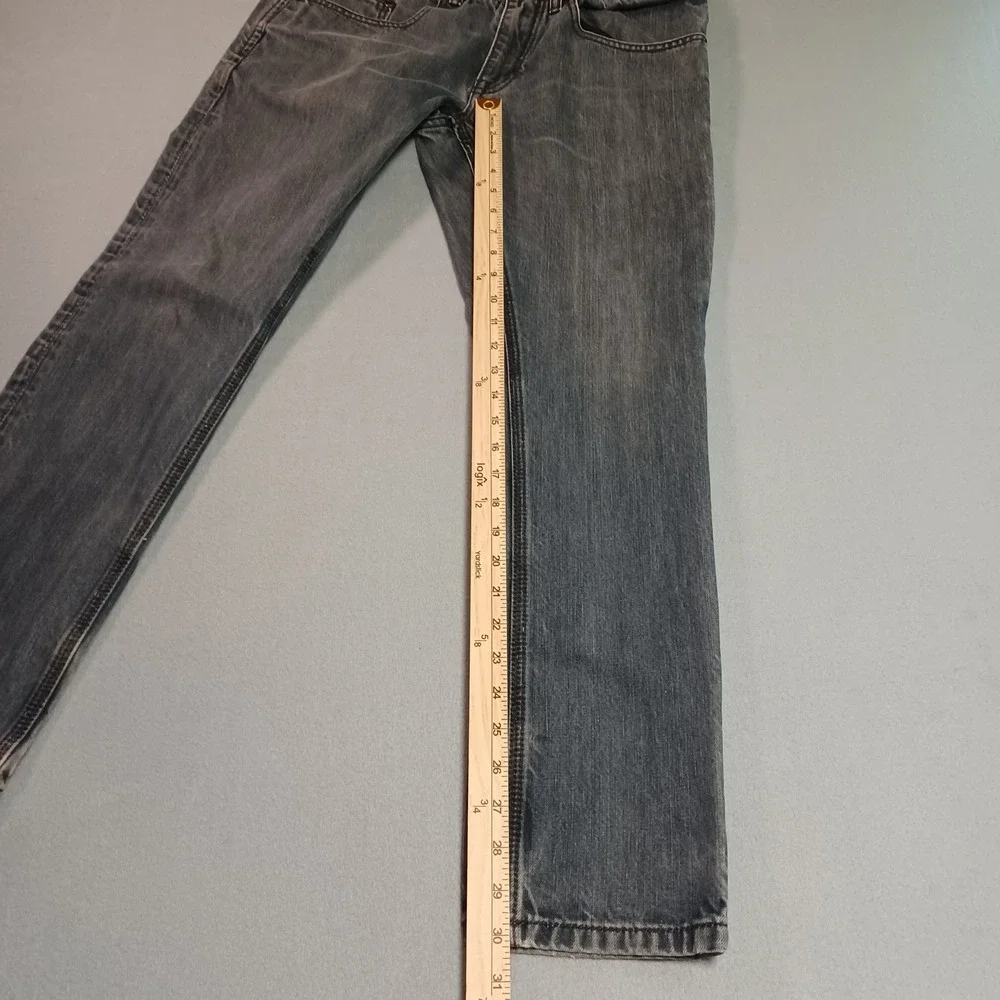 Comune Mens Slim Straight Leg Jeans Faded Grey Denim Size 32x30 Streetwear